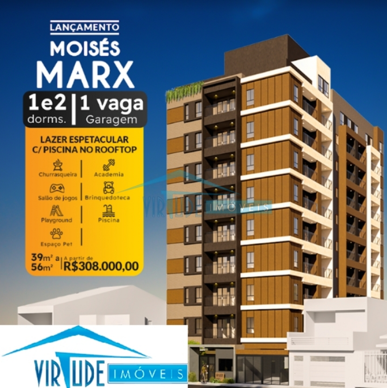 Apartamento com 1 quartos à venda, 39m² em Rua Moisés Marx, Aricanduva, São Paulo, SP