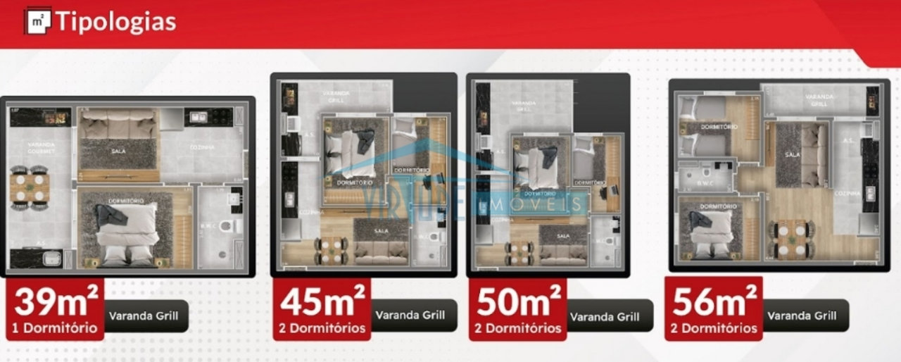 Apartamento com 2 quartos à venda, 45m² em Rua Olga Fadel Abarca, Aricanduva, São Paulo, SP