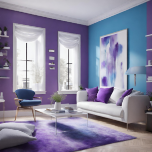 Foto de uma sala de estar com as cores da paleta da Agente Imóvel